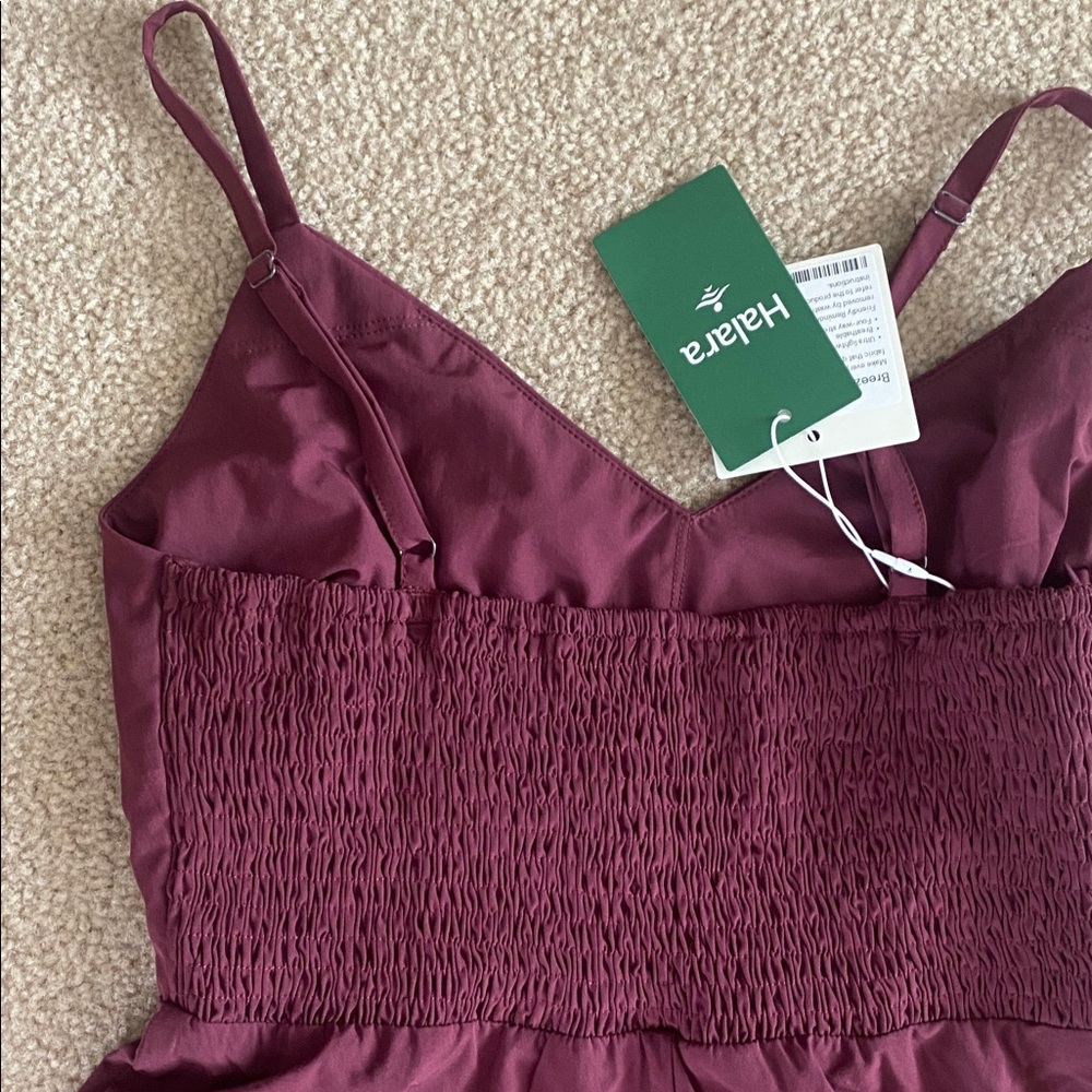 MEDIUM. STRAPPY HIGH LOW RUCHED RUFFLE LIKE DRESS - Picture 6 of 9